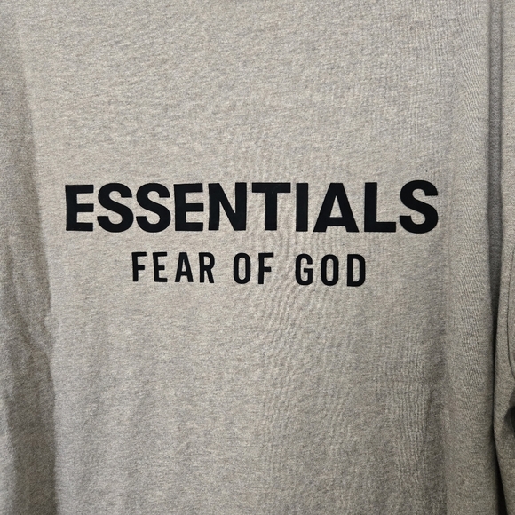 Fear of God ESSENTIALS Core Logo Jersey Long Sleeve T-Shirt XS - Picture 6 of 9